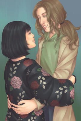 Portrait of me and my boyfriend