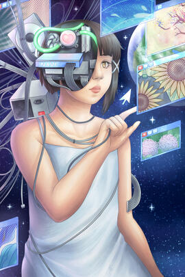 Fanart of Lain Iwakura